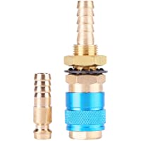 Adaptador de Gas Refrigerado por Agua Conector Rpido para Antorcha de Soldador MIG TIG (Azul)